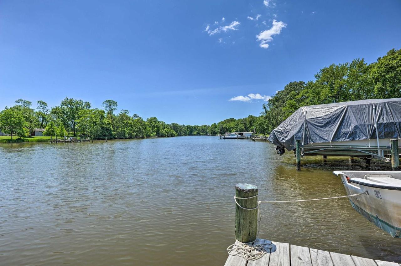 Waterfront Annapolis Home Fire Pit And Fishing Pier Luaran gambar
