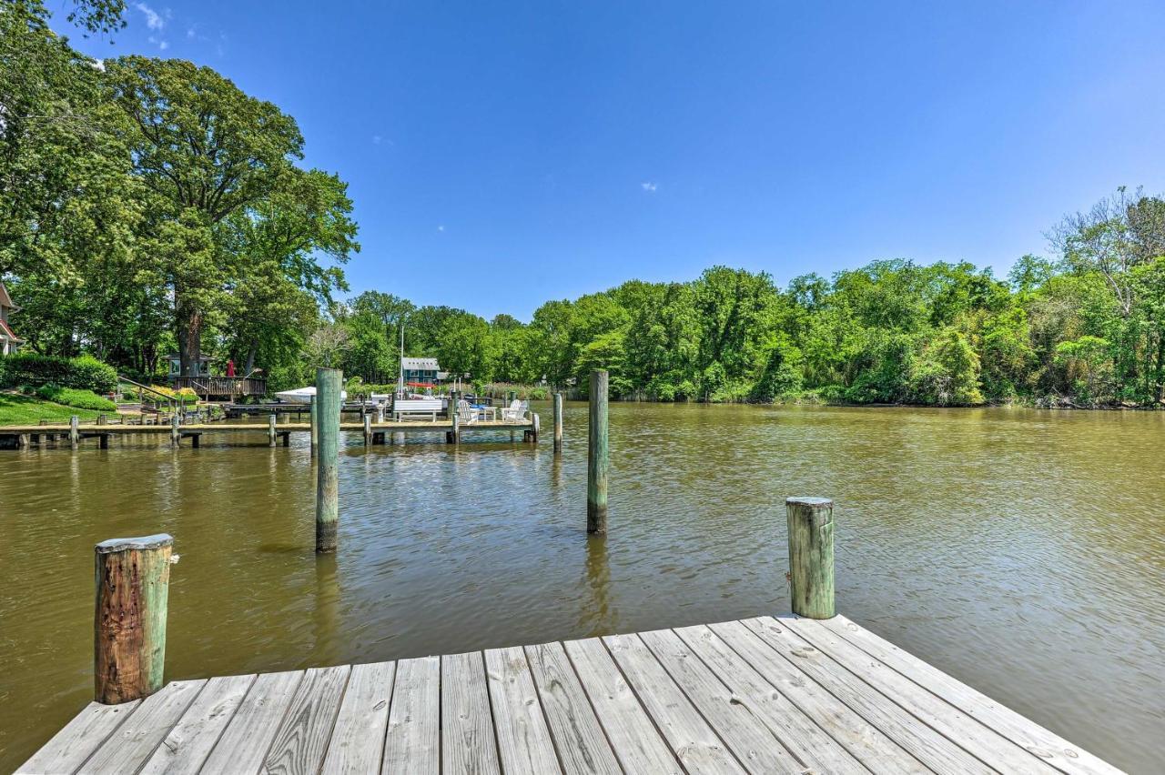 Waterfront Annapolis Home Fire Pit And Fishing Pier Luaran gambar